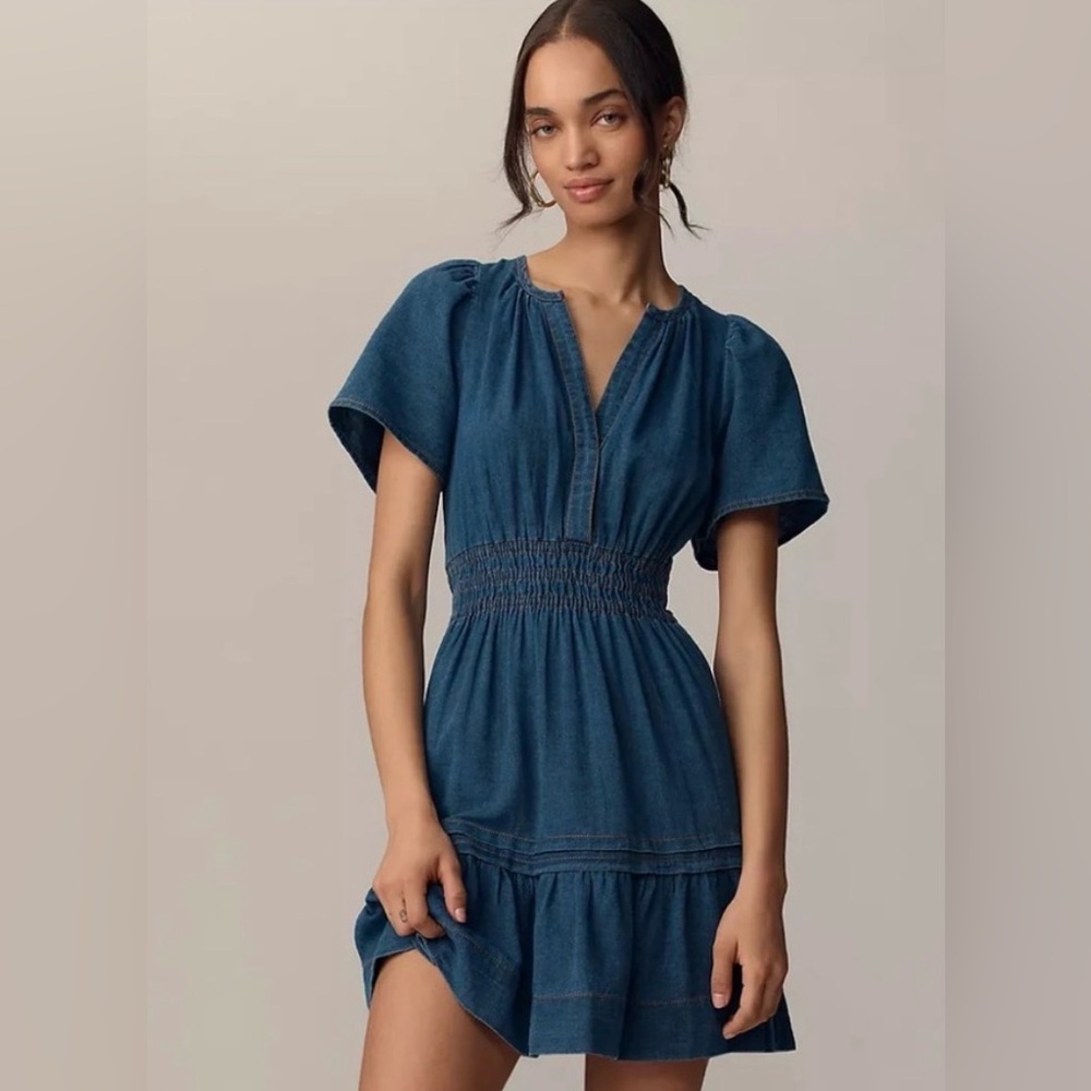Anthropologie Denim Somerset Mini Dress